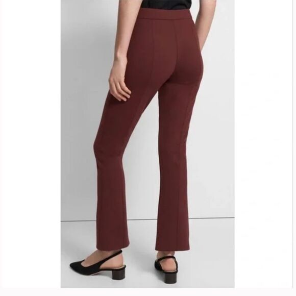 Theory Slim Kick Pull-On Scuba Flat Front Pant Women’s Trouser Pants Size Large - Picture 2 of 6